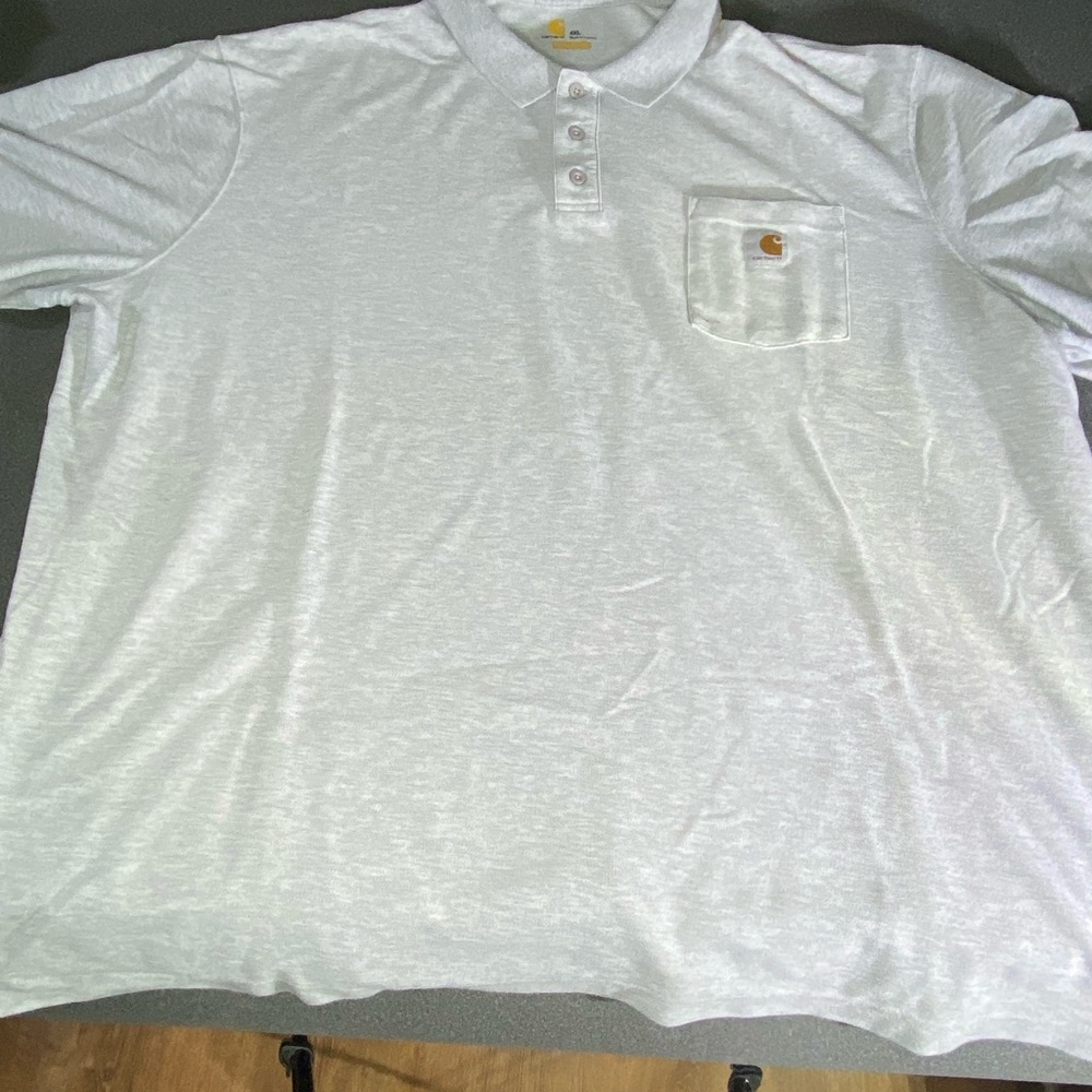 Carhartt Men's Heather Gray Polo Shirt